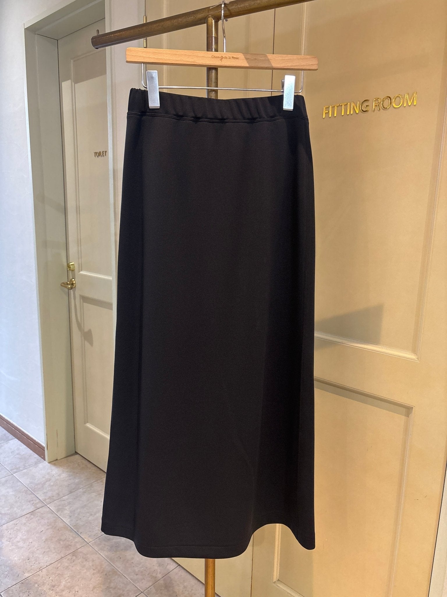 【cafune】double knit back flare skirt - Champdelarose