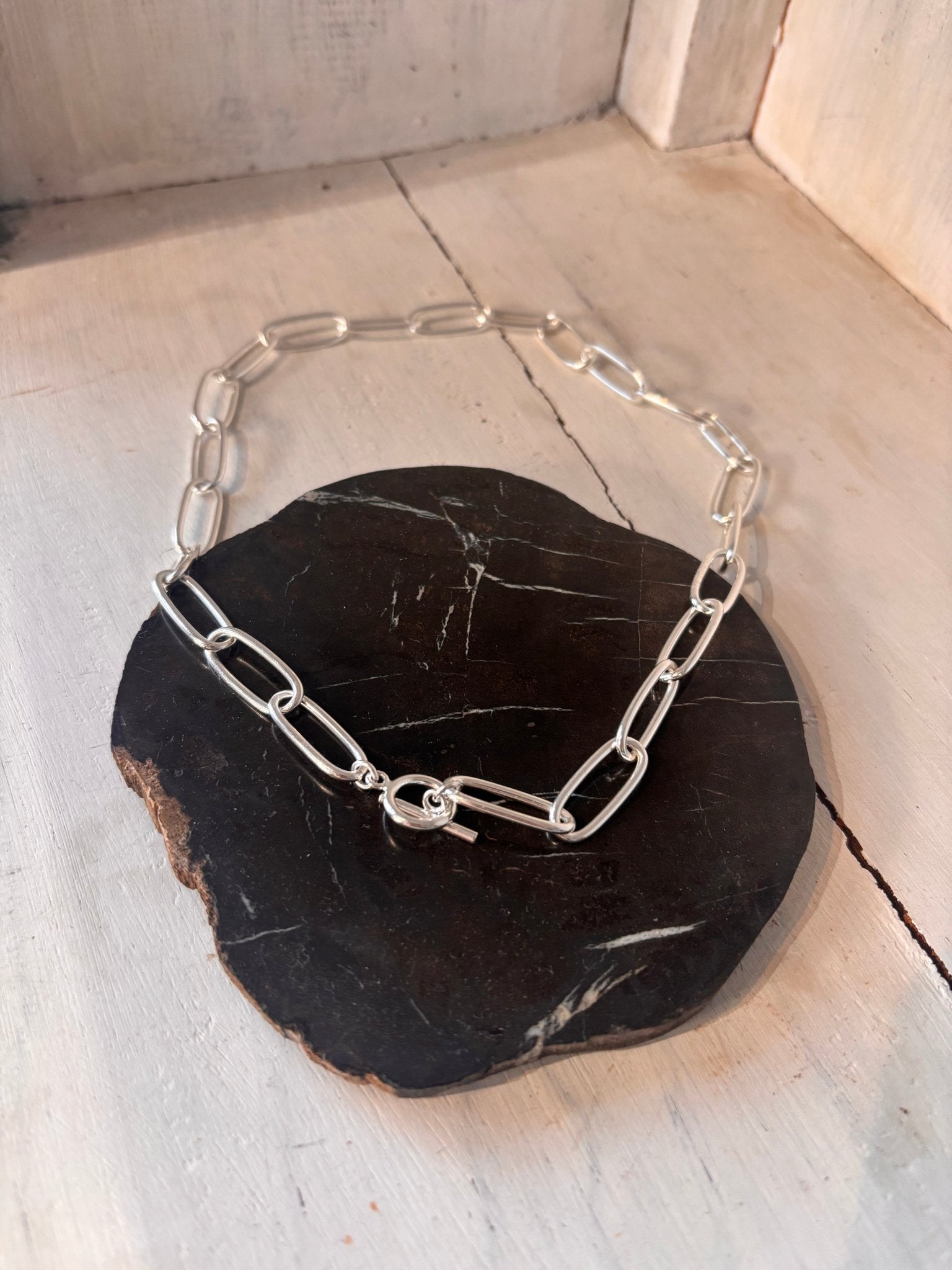 【champdelalose】silver chain necklace - Champdelarose
