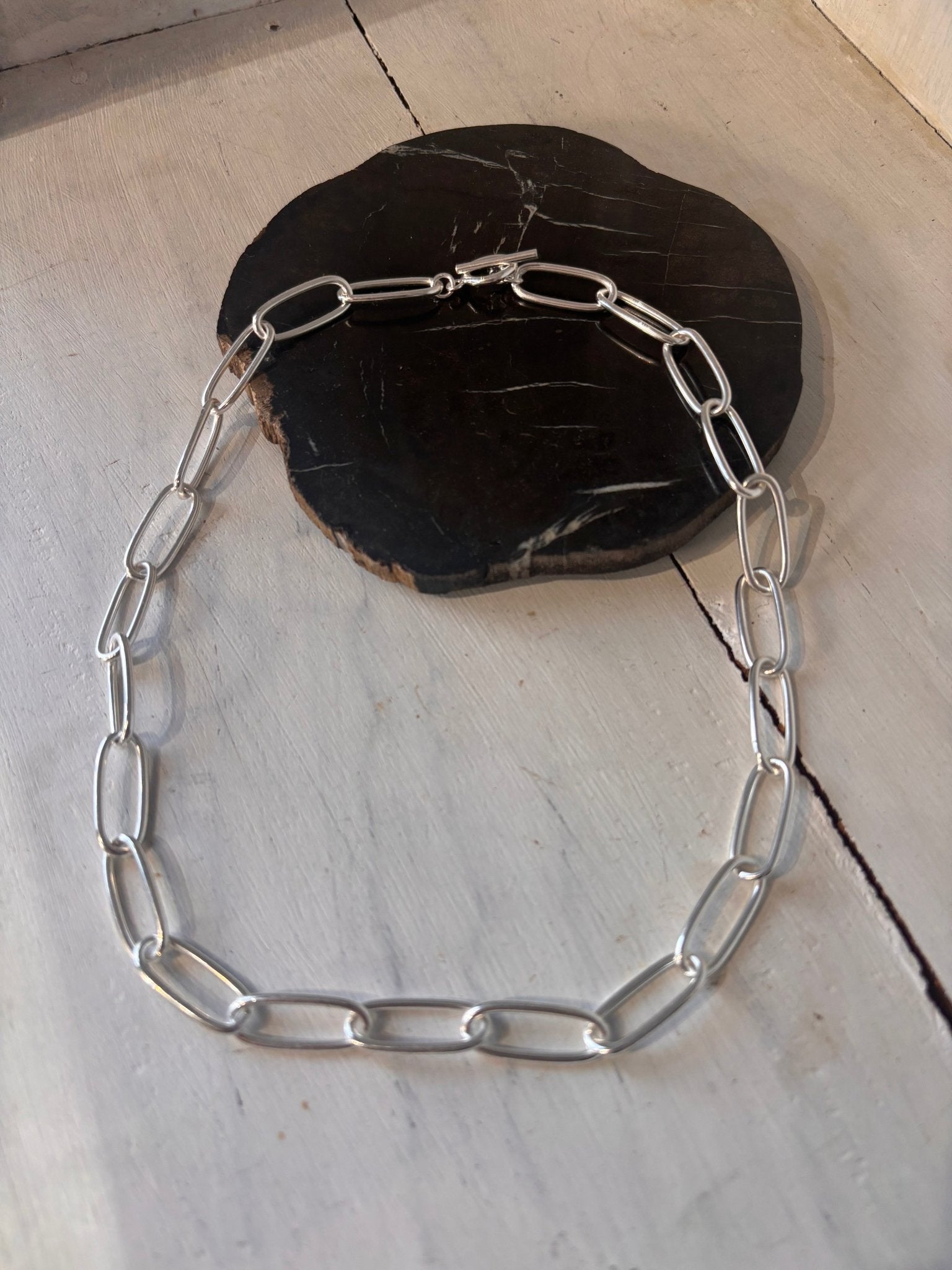 【champdelalose】silver chain necklace - Champdelarose