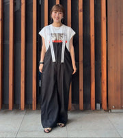 【champdelarose限定！】【MARGAUX 2026 SS】ロゴサロペ - Champdelarose