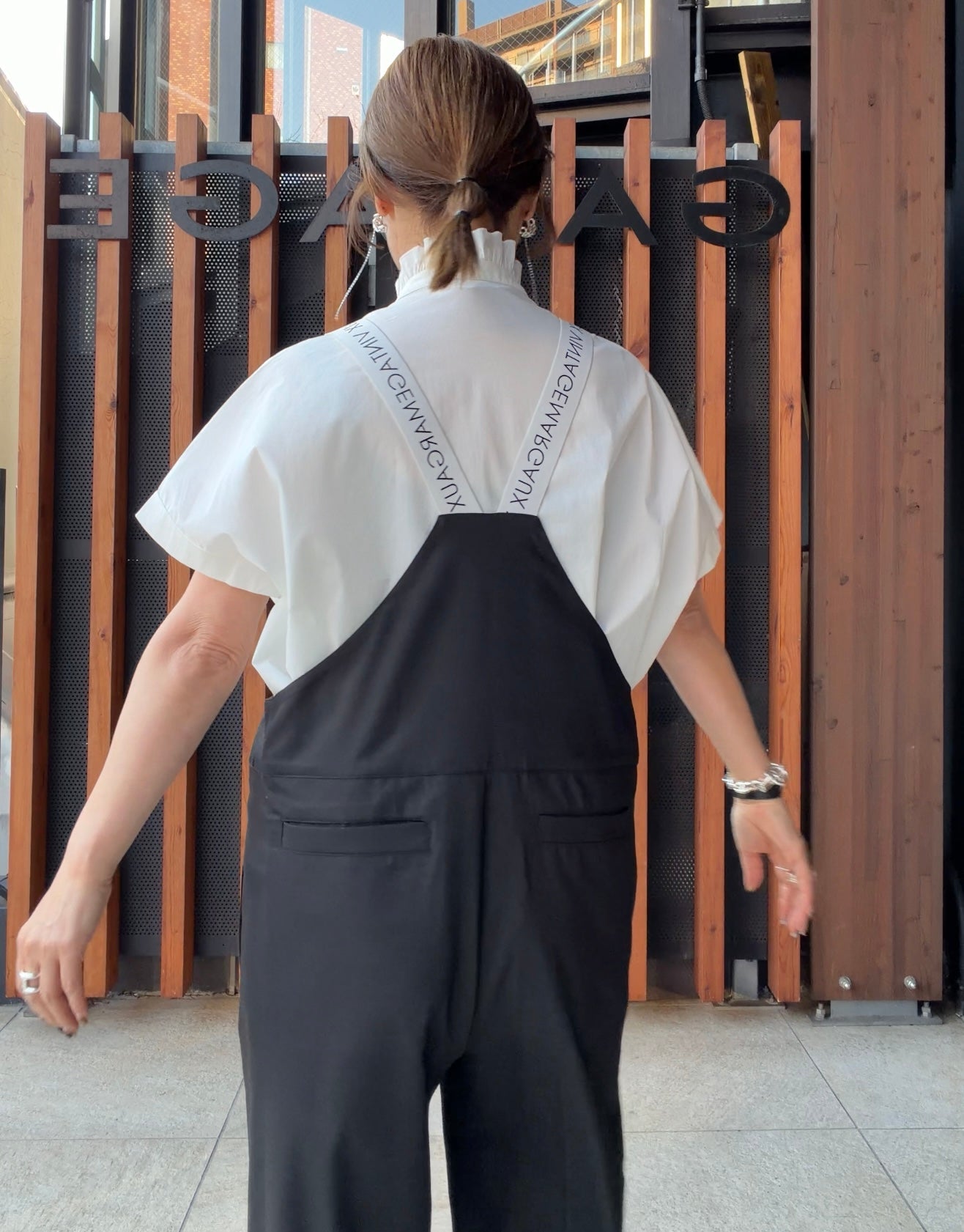 【champdelarose限定！】【MARGAUX 2026 SS】ロゴサロペ - Champdelarose