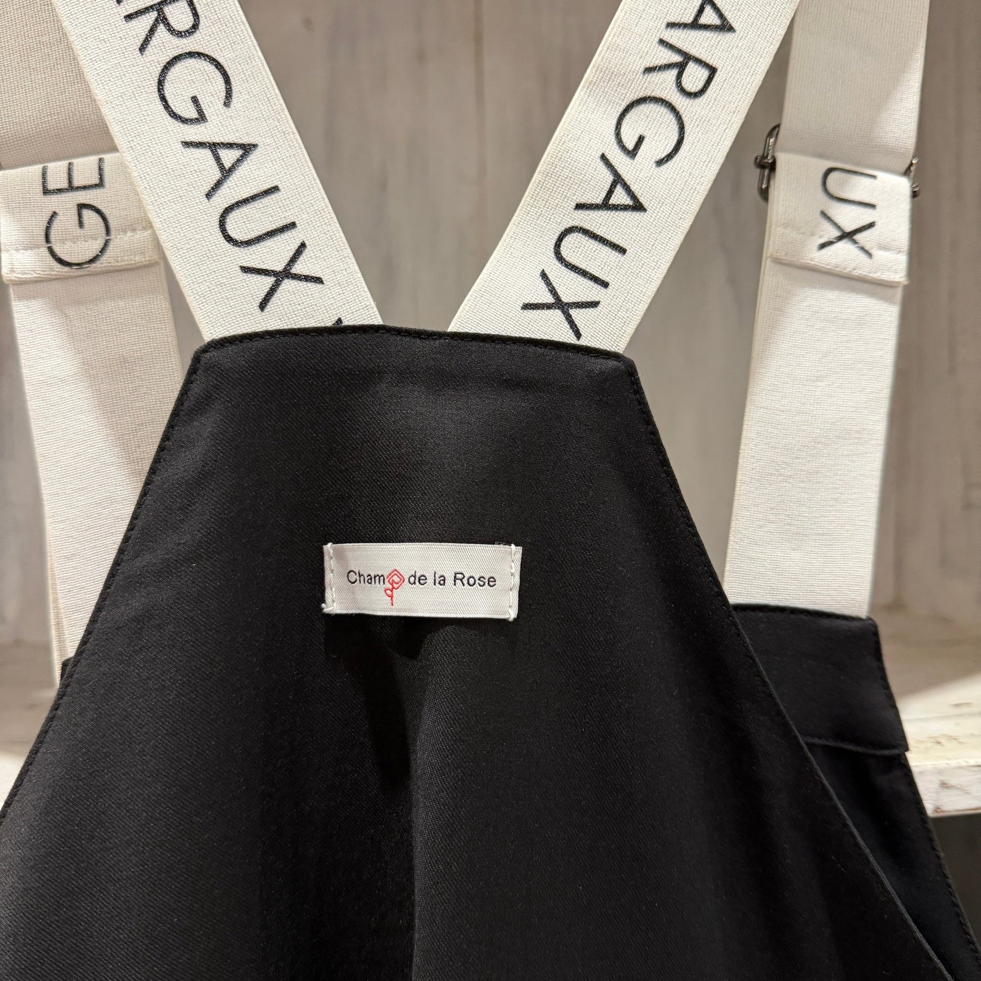 【champdelarose限定！】【MARGAUX 2026 SS】ロゴサロペ - Champdelarose