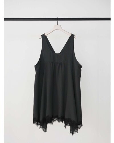【CHIGNON 2026 AUTUMN】レースイレギュラーヘムチュニックタンク - Champdelarose