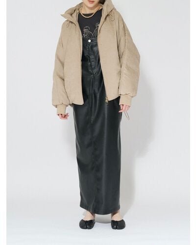 【CHIGNON 2026 AUTUMN】フェイクレザーストラップドレス - Champdelarose