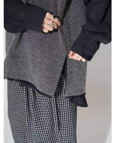 【CHIGNON 2026 AUTUMN】バックタックツィードベスト - Champdelarose