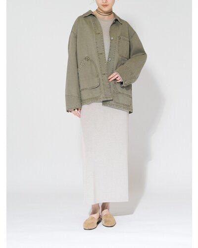 【CHIGNON 2026 AUTUMN】ケミカルウォッシュカバーオール - Champdelarose