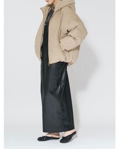 【CHIGNON 2026 AUTUMN】フェイクレザーストラップドレス - Champdelarose
