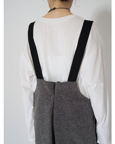 【CHIGNON 2026 AUTUMN】ハイウエストツィードサロペット - Champdelarose
