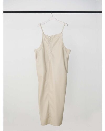 【CHIGNON 2026 AUTUMN】フェイクレザーストラップドレス - Champdelarose