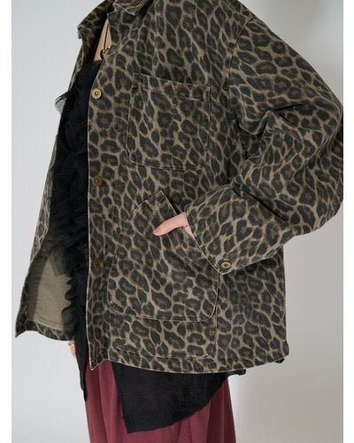 【CHIGNON 2026 AUTUMN】ウォッシュドレオパードJK - Champdelarose