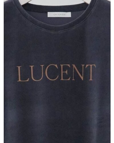 【CHIGNON 2026 AUTUMN】"LUCENT"プリントベロアTEE - Champdelarose