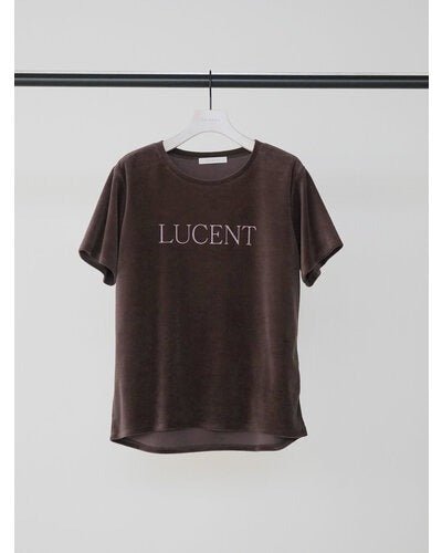 【CHIGNON 2026 AUTUMN】"LUCENT"プリントベロアTEE - Champdelarose