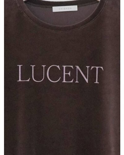 【CHIGNON 2026 AUTUMN】"LUCENT"プリントベロアTEE - Champdelarose