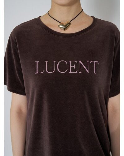 【CHIGNON 2026 AUTUMN】"LUCENT"プリントベロアTEE - Champdelarose
