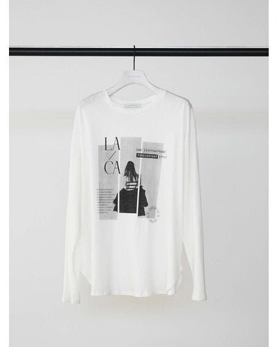 【CHIGNON 2026 AUTUMN】OFF PHOTOプリントロンTEE - Champdelarose