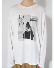 【CHIGNON 2026 AUTUMN】OFF PHOTOプリントロンTEE - Champdelarose
