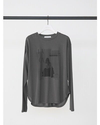 【CHIGNON 2026 AUTUMN】OFF PHOTOプリントロンTEE - Champdelarose