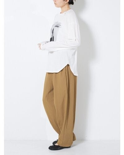 【CHIGNON 2026 AUTUMN】OFF PHOTOプリントロンTEE - Champdelarose