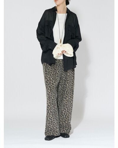 【CHIGNON 2026 AUTUMN】ウォッシュドレオパードチノPT - Champdelarose
