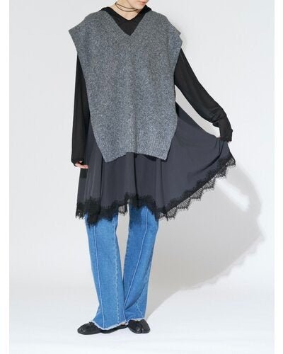 【CHIGNON 2026 AUTUMN】ウォッシュドデニムフレアPT - Champdelarose