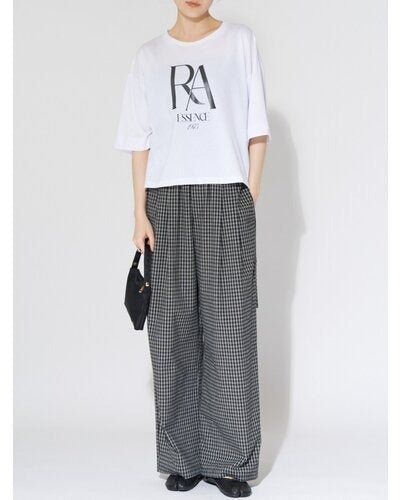 【CHIGNON 2026 AUTUMN】"RA"プリントロンTEE - Champdelarose