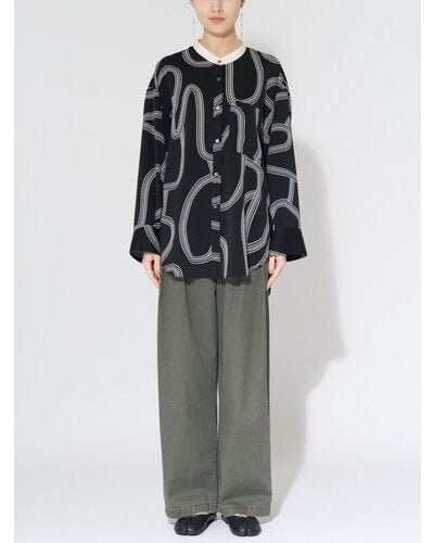 【CHIGNON 2026 AUTUMN】ラインプリントクレリックSH - Champdelarose