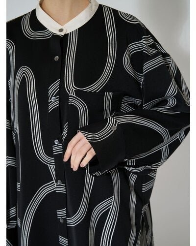 【CHIGNON 2026 AUTUMN】ラインプリントクレリックSH - Champdelarose