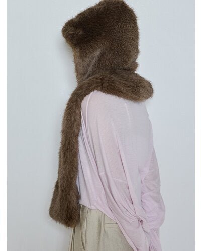 【CHIGNON 2026 AW】フーディーファーマフラー - 10月上旬頃発送 - Champdelarose