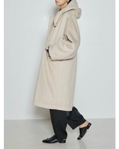 【CHIGNON 2026 AW】シャギーフーデッドコート - 10月中旬頃発送 - Champdelarose