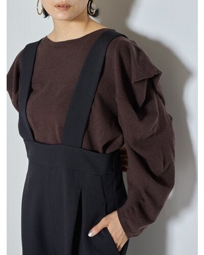 【CHIGNON 2026 AW】タックドレープスリーブニット - 10月上旬頃発送 - Champdelarose