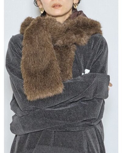 【CHIGNON 2026 AW】フーディーファーマフラー - 10月上旬頃発送 - Champdelarose