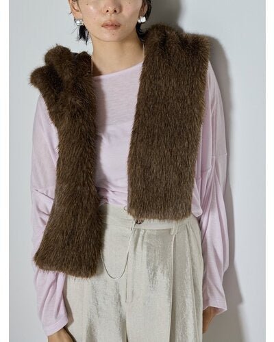 【CHIGNON 2026 AW】フーディーファーマフラー - 10月上旬頃発送 - Champdelarose