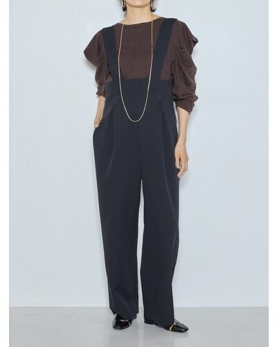 【CHIGNON 2026 AW】ミニマルダブルクロスサロペット - 10月上旬頃発送 - Champdelarose