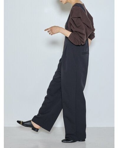 【CHIGNON 2026 AW】ミニマルダブルクロスサロペット - 10月上旬頃発送 - Champdelarose
