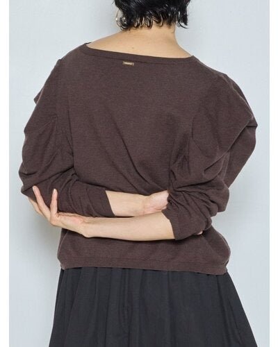 【CHIGNON 2026 AW】タックドレープスリーブニット - 10月上旬頃発送 - Champdelarose