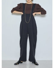 【CHIGNON 2026 AW】ミニマルダブルクロスサロペット - 10月上旬頃発送 - Champdelarose