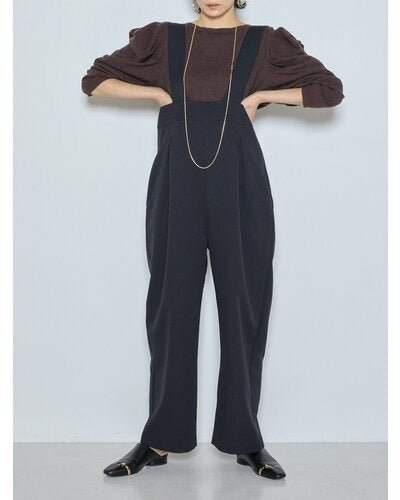 【CHIGNON 2026 AW】ミニマルダブルクロスサロペット - 10月上旬頃発送 - Champdelarose