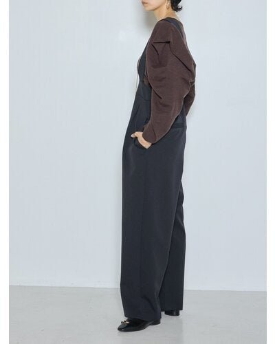 【CHIGNON 2026 AW】ミニマルダブルクロスサロペット - 10月上旬頃発送 - Champdelarose