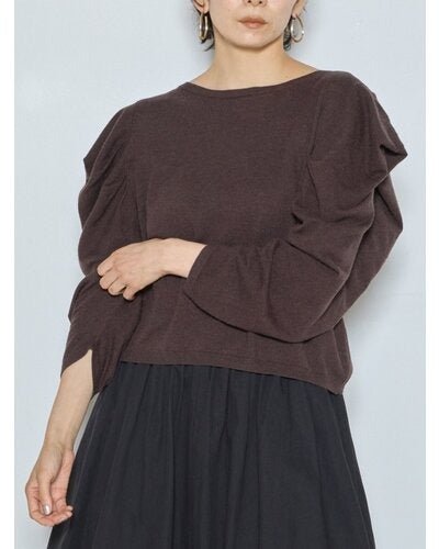 【CHIGNON 2026 AW】タックドレープスリーブニット - 10月上旬頃発送 - Champdelarose