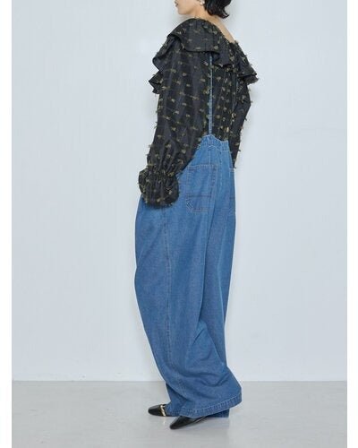 【CHIGNON 2026 AW】ストラップデニムサロペット - 10月上旬頃発送 - Champdelarose