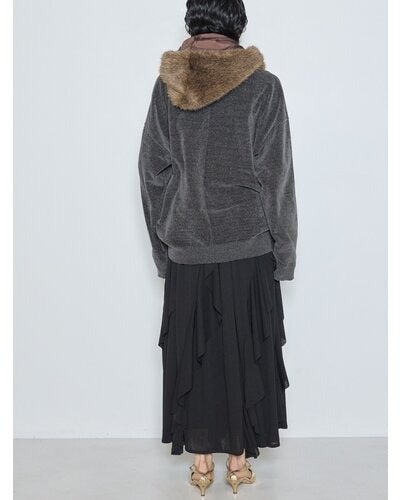 【CHIGNON 2026 AW】フーディーファーマフラー - 10月上旬頃発送 - Champdelarose