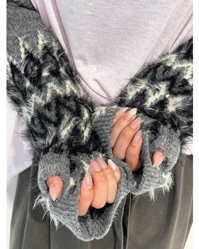 【CHIGNON 2026 AW】 シャギーJQスリーブウォーマー - 10月上旬頃発送 - Champdelarose