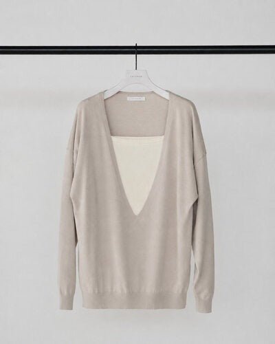 【CHIGNON 2026 AW】2wayレイヤードニット - 10月上旬頃発送 - Champdelarose