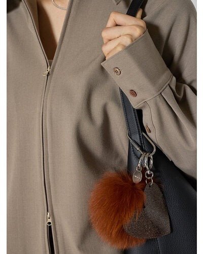 【CHIGNON 2026 AW】FOXファー＆BIGハートキーチャーム - 10月上旬頃発送 - Champdelarose