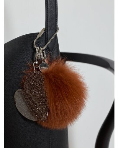 【CHIGNON 2026 AW】FOXファー＆BIGハートキーチャーム - 10月上旬頃発送 - Champdelarose