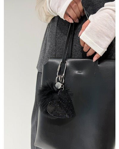 【CHIGNON 2026 AW】FOXファー＆BIGハートキーチャーム - 10月上旬頃発送 - Champdelarose