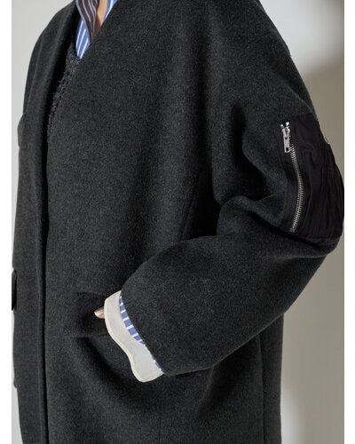 【CHIGNON 2026 AW】ノーカラーニュアンスミリタリーJK - 10月上旬頃発送 - Champdelarose