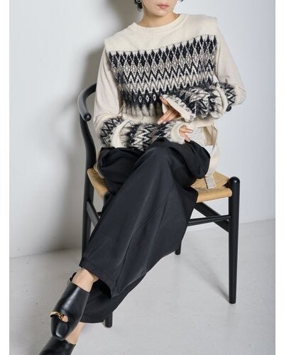 【CHIGNON 2026 AW】シャギーJQレイヤードベスト - 10月上旬頃発送 - Champdelarose