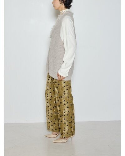 【CHIGNON 2026 AW】ブークレMIXフリンジベスト - 10月上旬頃発送 - Champdelarose