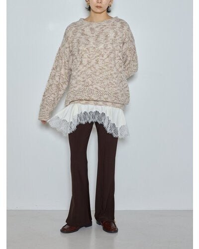 【CHIGNON 2026 AW】ブークレMIX透かしニット - 10月上旬頃発送 - Champdelarose